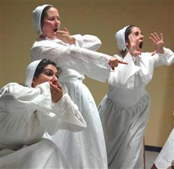 Tracy Lombardo, Heidi Klecak, Alexa Melonopoulos. The Judy Dworin Performance Project. Photo by Nick Lacy